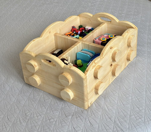 Montessori Masif Ahşap Oyuncak Sandığı
