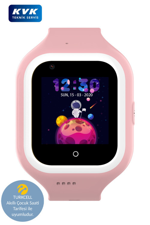 Jr. Funny Android 4g Görüntülü Konuşma Gps Akıllı Çocuk Takip Saati (Kvk Garantili) - Pembe