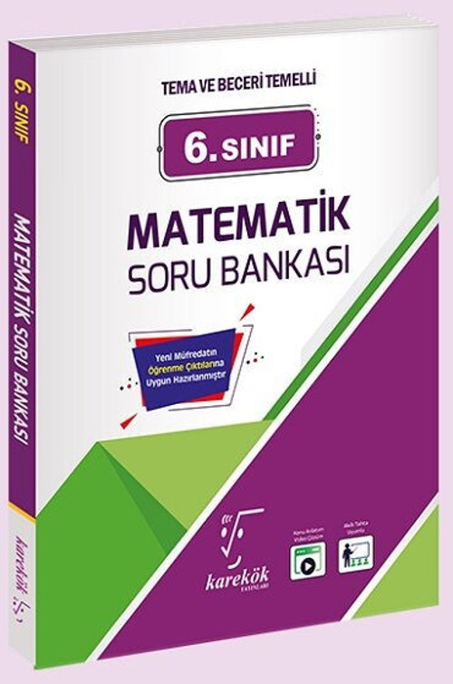 6.Sınıf Matematik Soru Bankası Karekök Yayınları