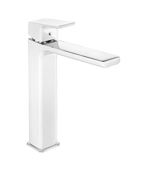 . Tiera 104888002 Yüksek Tip Lavabo Bataryası - Beyaz