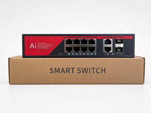 EZ-08PSX-SFP 8 PORT 8FE+2GE+2SFP GIGABIT YÖNETİLEMEZ POE SWİTCH 120W