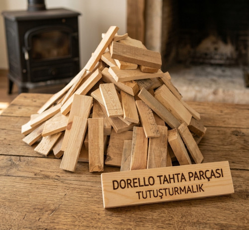 Çabuk Tutuşan Doğal Kuru Çıra ve Tahta Parçaları (Aşılama Odunu)