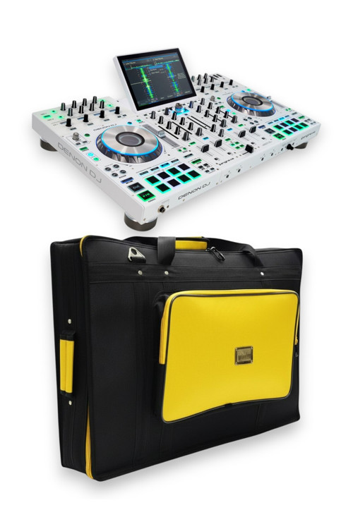 Prime 4+ Setup için uyumlu Soft Case Taşıma Çantası. Siyah Sarı.