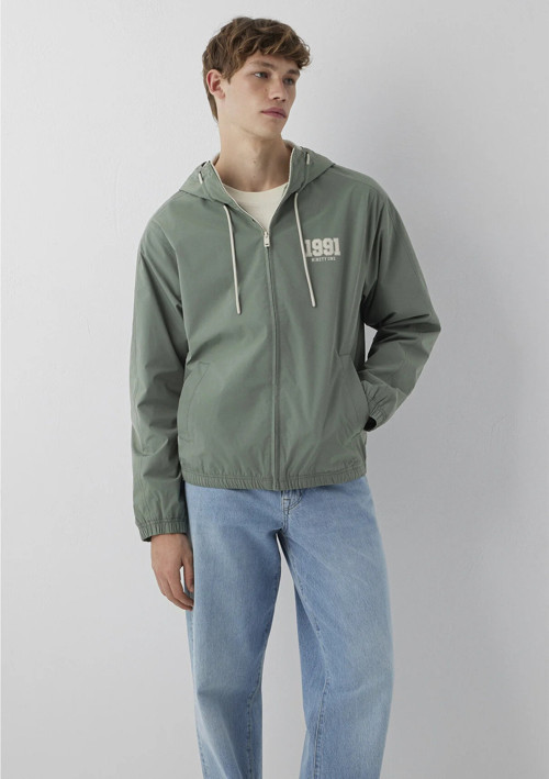 Mavi M0110622-80692 Mavi MVJNS 1991 Baskılı Kapüşonlu Spandex Kolej Mont Erkek Mont
