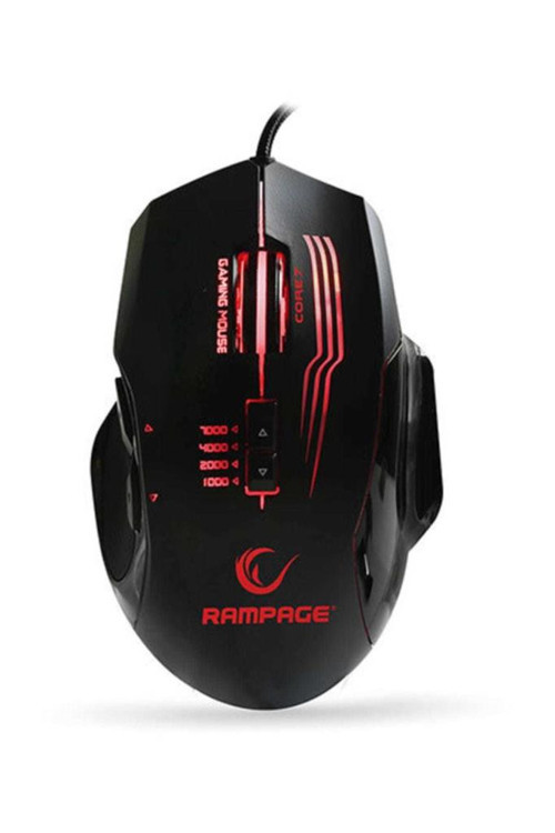 RX38 CORE7 Usb Siyah 7000 DPI RGB Makrolu Gaming Mouse - TEŞHİR