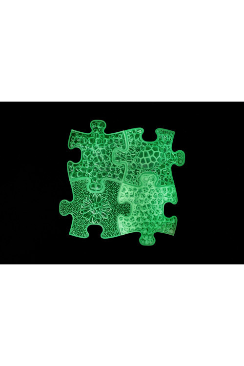 Let's Glow Set · Fosforlu Duyusal Aktivite Matı | Bebek - Çocuk İçin Karanlıkta Parlayan 4 Orta Mat
