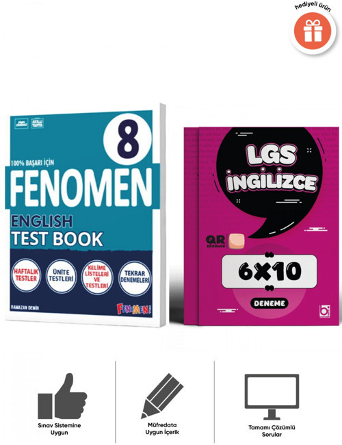 Fenomen 2027 8. Sınıf English Test Book Ve 6x10 Deneme Bigelio Yayıncılık