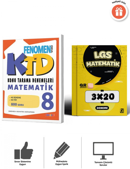 Fenomen 2027 8. Sınıf Matematik Konu Tarama 2 'li Deneme Seti Bigelio Yayıncılık