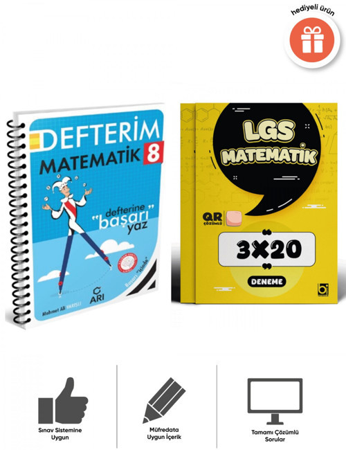 Arı 2027 8. Sınıf Matematik Akıllı Defter ve Deneme Seti Bigelio ve Arı Yayınları