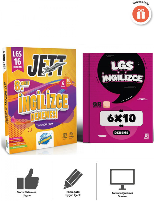 Ünlüler Karması 2027 LGS Jett İngilizce 16 Ve 6x10 Deneme Seti Bigelio yayıncılık