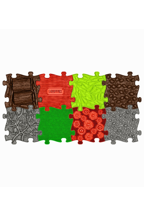 Happy Dogs Set · 8 Parça Köpek Ortopedik Matı | Yavru ve Yetişkin Köpekler İçin Denge, Koordinasyon ve Eğitim Parkuru