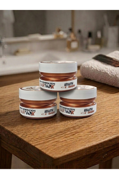Cream Wax Casual Look Saç Vaksı 150 ml - Keratin & ProV Complex Krem Saç Şekillendirici 3'lü Set
