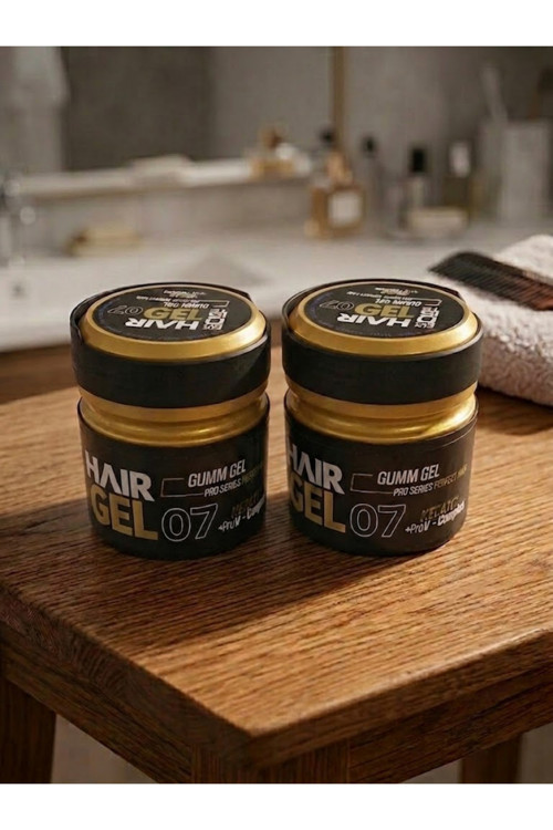 Hair Gel 07 Gumm Gel Saç Jölesi 500 ml - Keratin & ProV Complex Sakız Efektli Şekillendirici 2'li Set