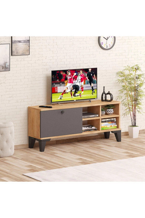 Tv Sehpası 18 Mm Atlantik Çam , Şık Tasarım Minimal Çözümler