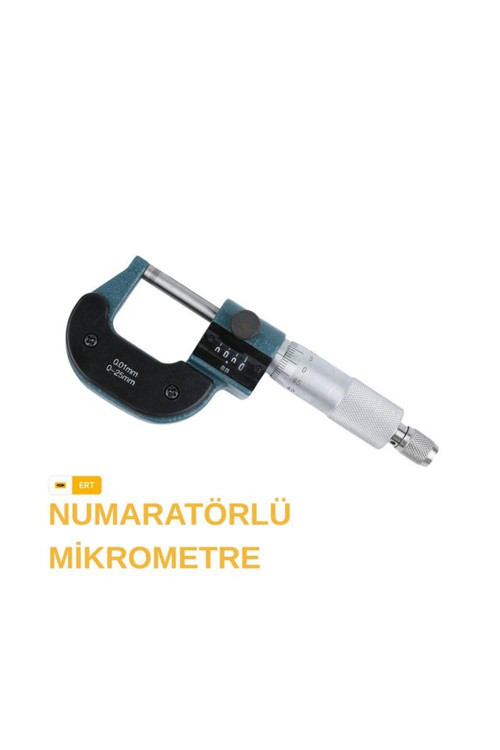 0X25 MM NUMARATÖRLÜ MİKROMETRE