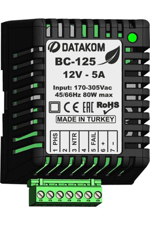 Bc-125 Jeneratör Için Gelişmiş Akü Şarj Redresörü