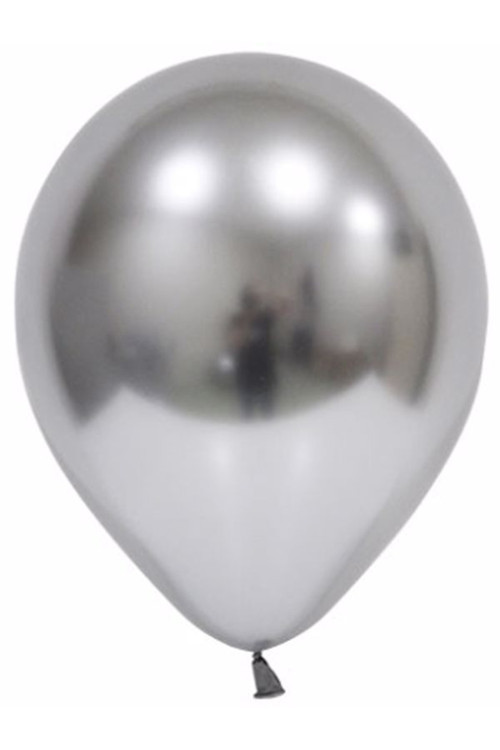 Gümüş Parlak Krom Balon 12 Inch 5 Adet