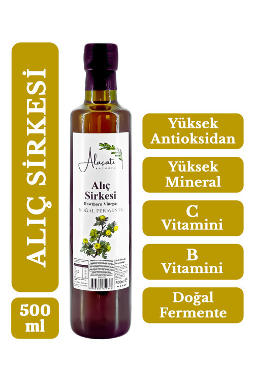 Alıç Sirkesi Yüksek Vitamin ve Antioksidan Doğal Fermantasyon - Hawthorn Vinegar 500 ml