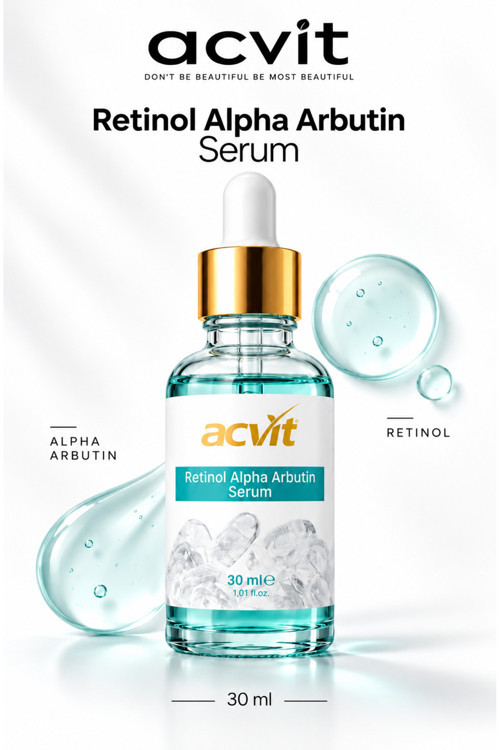 Retinol Alpha Arbutin Serum 30 ML |Kırışıklık Karşıtı ve Cilt Yenileyici Bakım