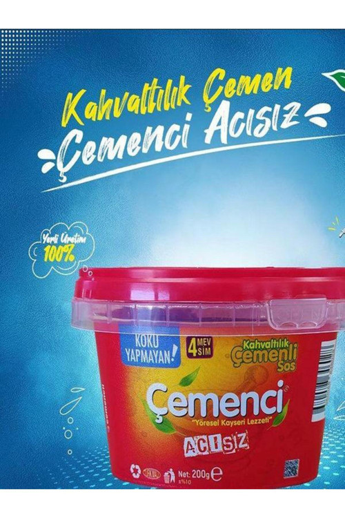 Gurme Kahvaltılık Acısız Çemen – 10*200 gr | Koku Yapmayan | Katkısız & Koruyucusuz
