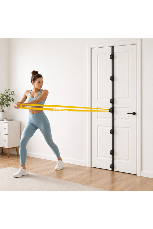 5 Kademeli Kapı Egzersiz Aparatı, Direnç Bandı Kapı Ankrajı ve Pilates Lastiği Askısı