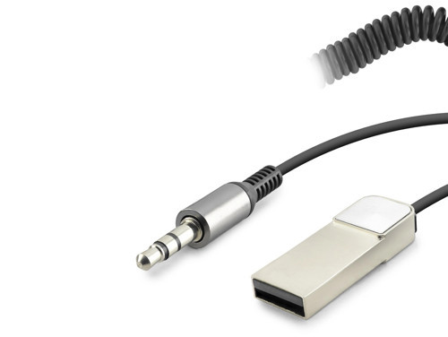 Aux Bluetooth Ses Alıcı Adaptör Dahili Kablolu Handsfree 3.5Mm - Siyah HD9005