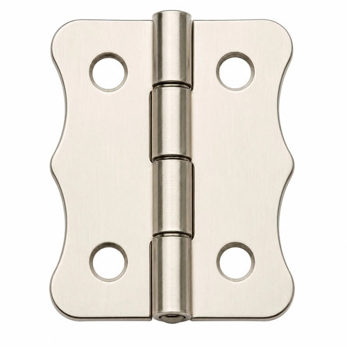 Nikel 100 Adet Papatya Menteşe Düz 40x30 mm - Dekoratif Çerçeve Fener Sandık Kutu Menteşesi