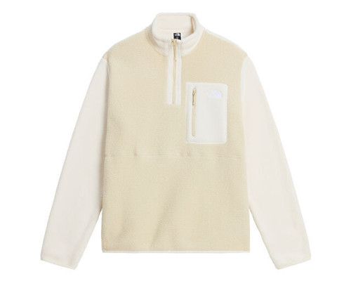 M YUMIORI 1/4 ZIP Erkek Outdoor Çeyrek Fermuarlı Polar Üst NF0A883SMIA1 Bej