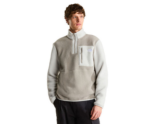 M YUMIORI 1/4 ZIP Erkek Outdoor Çeyrek Fermuarlı Polar Üst NF0A883SSM41 Bej