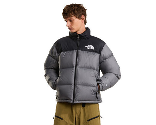 M 1996 RETRO NUPTSE JACKET Erkek Outdoor Montu (700 Dolgu Kaz Tüyü) NF0A3C8DRPI1 Gri
