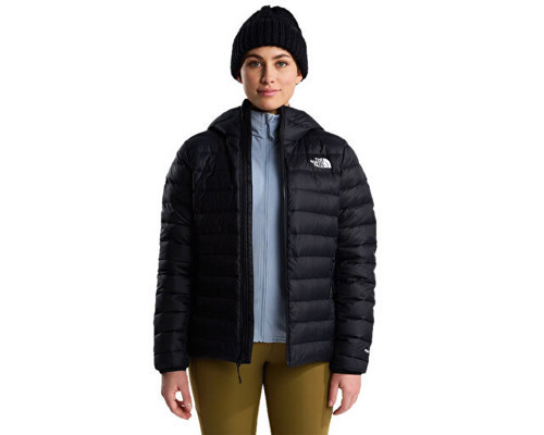 W CLASSIC DOWN HOODED JACKET Kadın Outdoor Montu (700 Dolgu Kaz Tüyü) NF0A8D3EJK31 Siyah