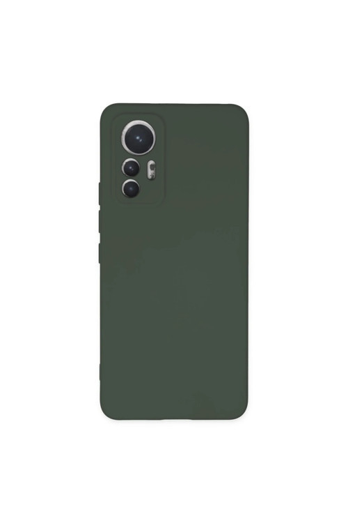 Xiaomi Mi 12 Lite Kılıf Nano içi Kadife Silikon - Koyu Yeşil
