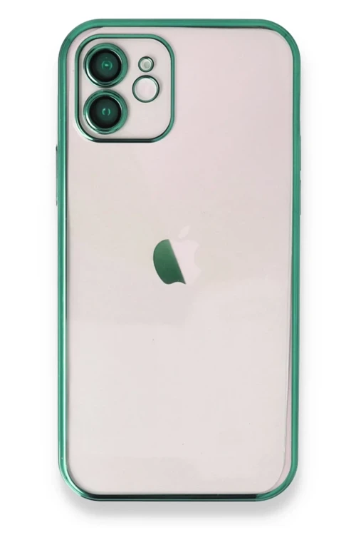 iPhone 11 Uyumlu Kılıf Lensli Silikon - Yeşil