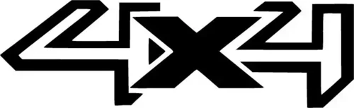 4x4 Sticker (Oto-Motor-Laptop-Duvar-Dekor) 10 x 3 cm