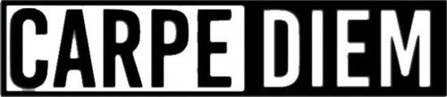 Carpe Diem Sticker (Oto-Motor-Laptop-Duvar-Dekor) 10 x 3 cm