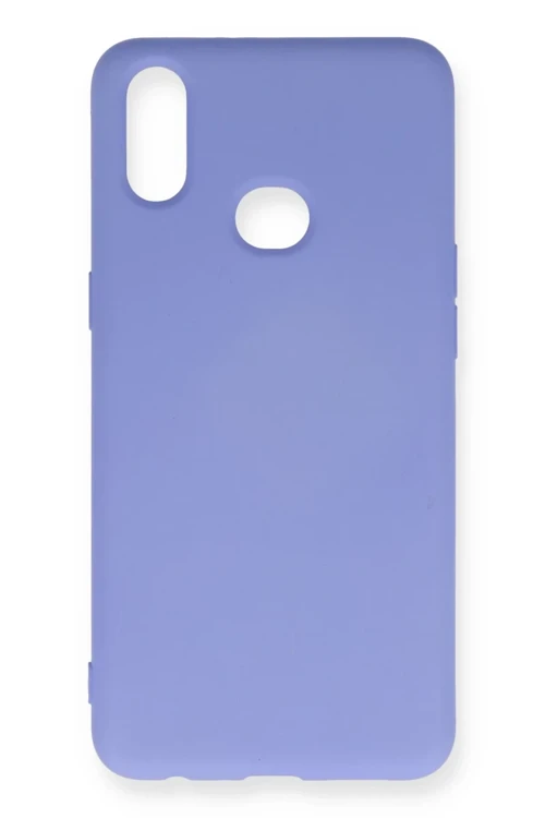 Samsung Galaxy A10S Uyumlu Kılıf Nano içi Kadife Silikon - Lila