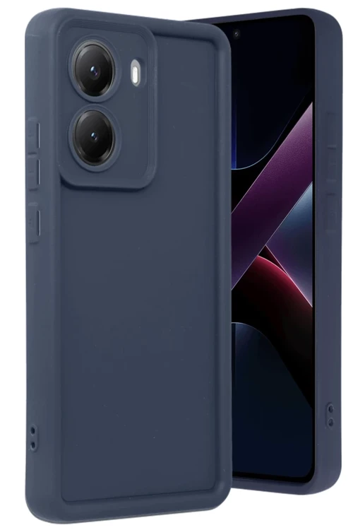 Poco X7 Pro Uyumlu Viera Silikon - Lacivert