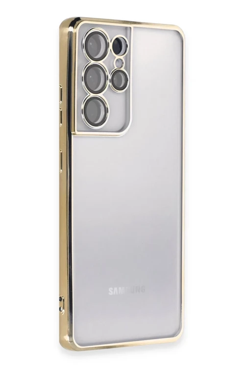 Samsung Galaxy S21 Ultra Uyumlu Kılıf Lensli Silikon -