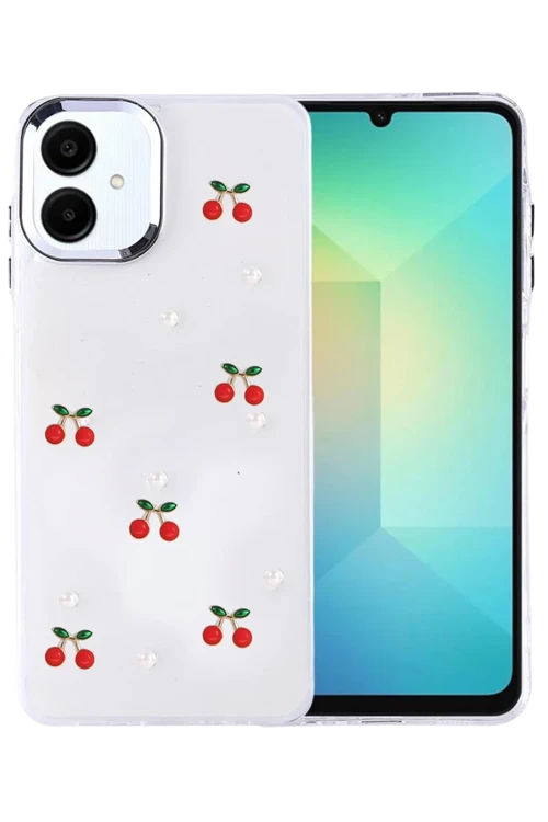Samsung Galaxy A07 4G Uyumlu Fiyonk Desenli Kapak - Desen 9