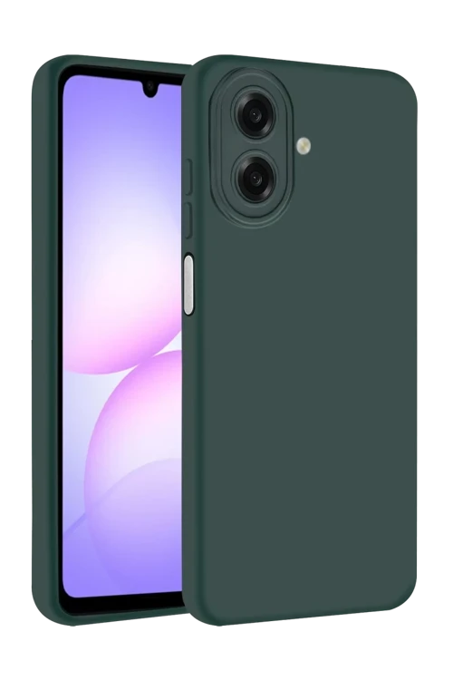 Samsung Galaxy A07 4G Uyumlu First Silikon - Koyu Yeşil