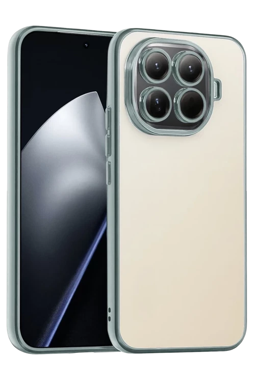 Mi 15T Pro Uyumlu Lensli Silikon - Gümüş