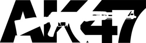 AK47 Sticker (Oto-Motor-Laptop-Duvar-Dekor) 20 x 6 cm