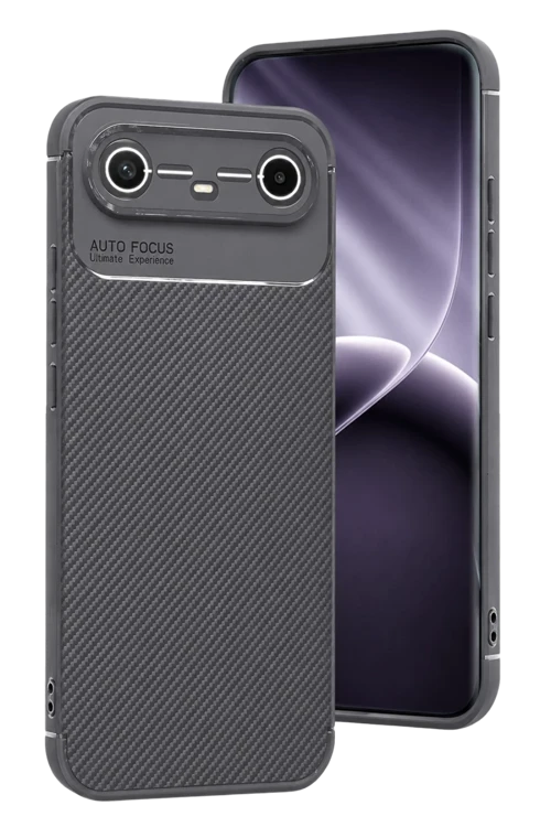 Tecno Spark Slim 5G Auto Focus Karbon Kapak - Gri