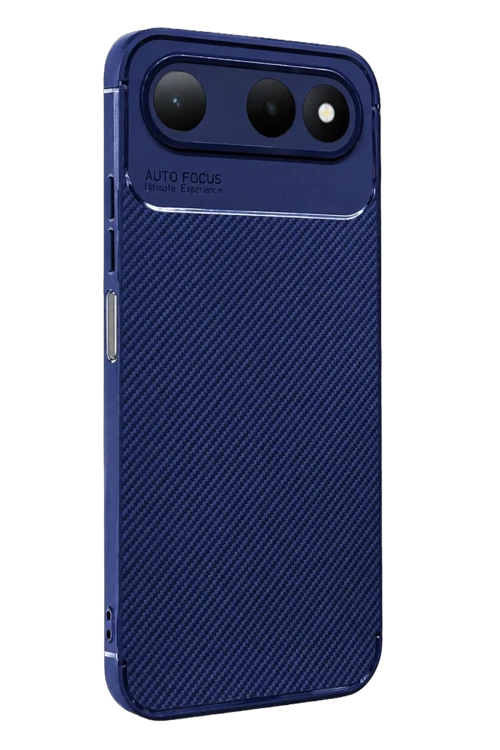 Tecno Spark 50 5G Uyumlu Auto Focus Karbon Kapak - Lacivert