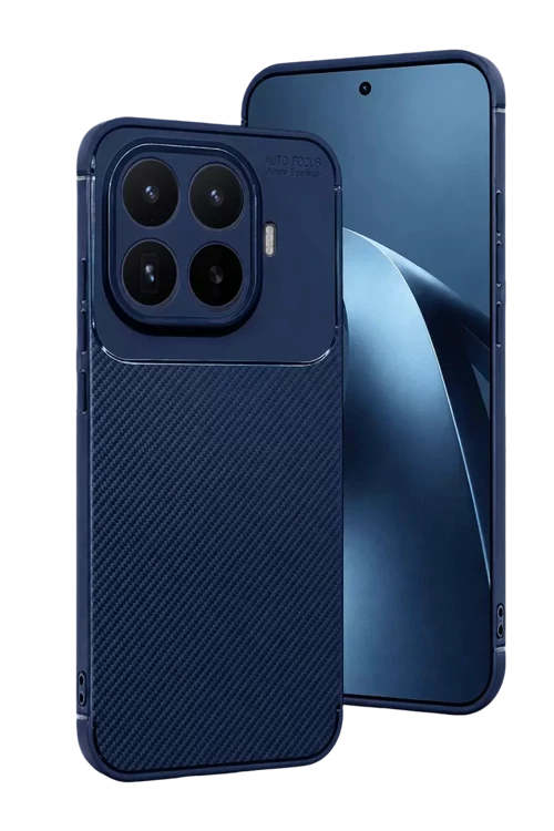 Mi 17T Pro Uyumlu Auto Focus Karbon Kapak - Lacivert