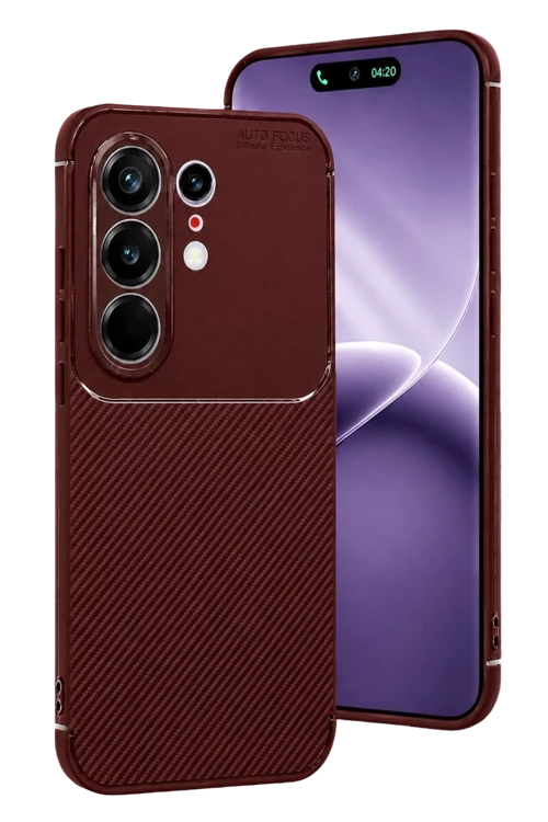 Tecno Camon 50 Pro 5G Uyumlu Auto Focus Karbon Kapak - Bordo