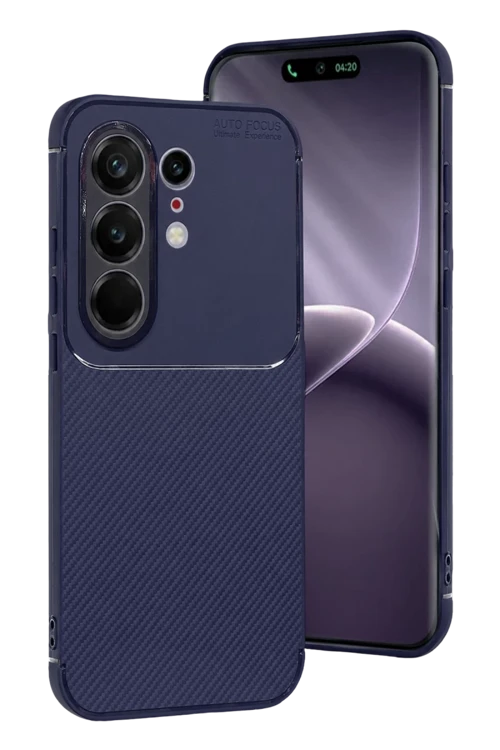 Tecno Camon 50 Pro 5G Uyumlu Auto Focus Karbon Kapak - Lacivert