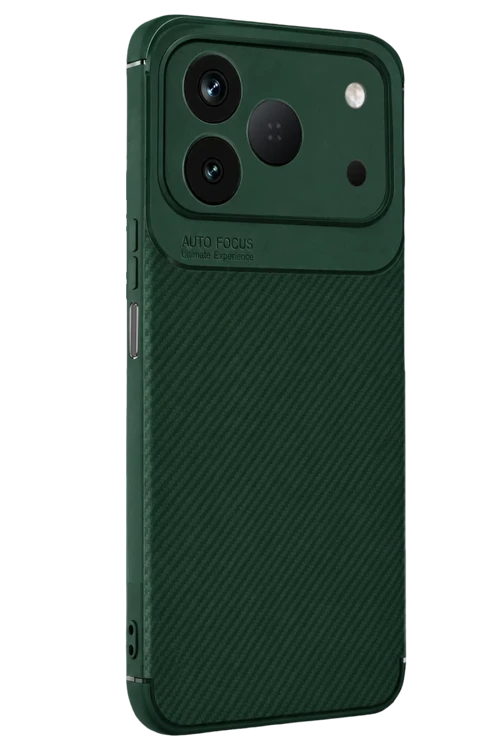 Tecno Spark 50 4G Uyumlu Auto Focus Karbon Kapak - Yeşil