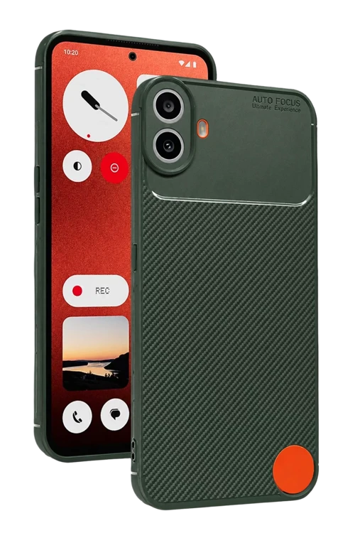 Nothing Phone Nothing CMF Phone 1 Auto Focus Karbon Kapak - Yeşil
