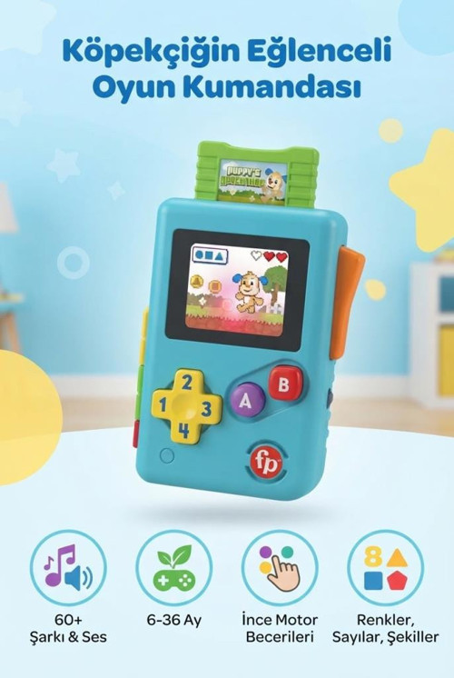 Fisher-Price Köpekçiğin Kumandası +60 Ses Ve Müzik Gelişime Yardımcı 20 Cm Eğitici Oyuncak